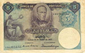 Banknote von 1920; Anklicken zum Ankieken